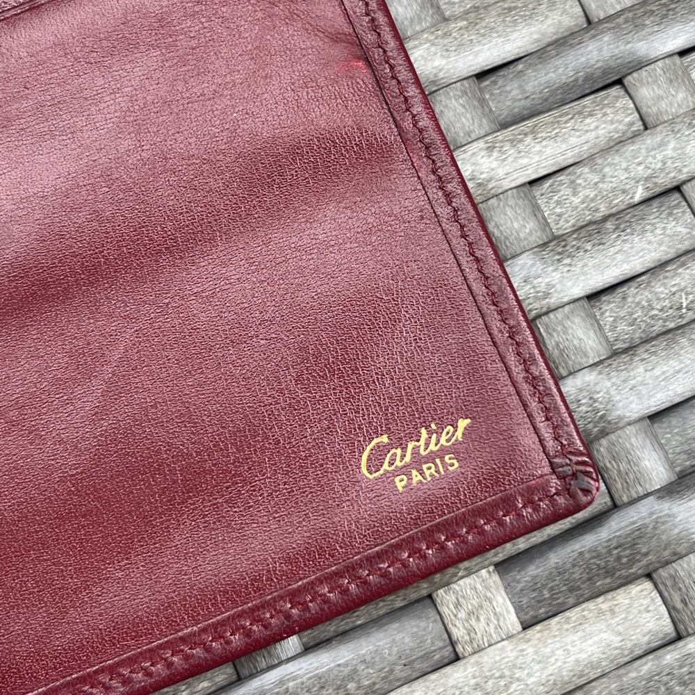 Cartier Bifold Bordeaux Wallet - Picture 4 of 14